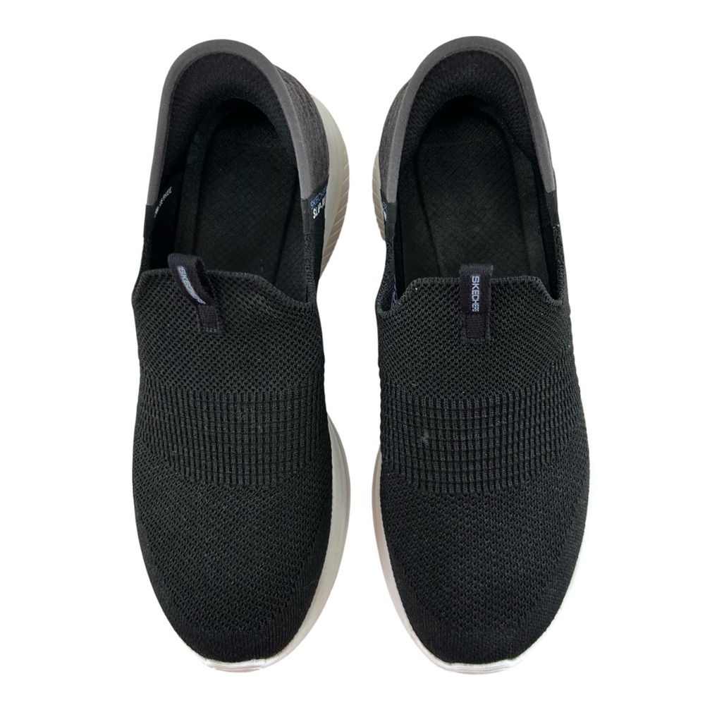 Skechers Black and Gray Slip-On Sneakers - Picture 2 of 13